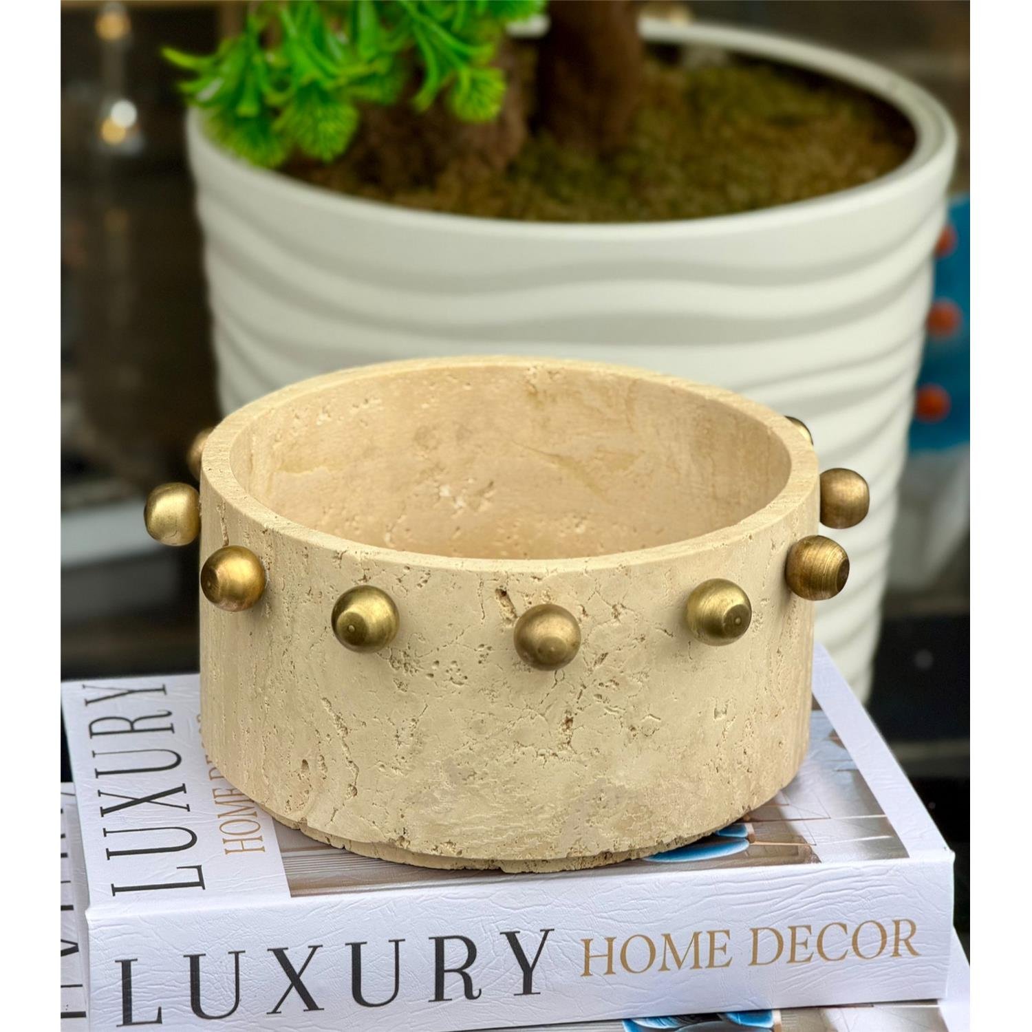 12X20 CM 12 TOPLU TRAVERTEN SAKSI